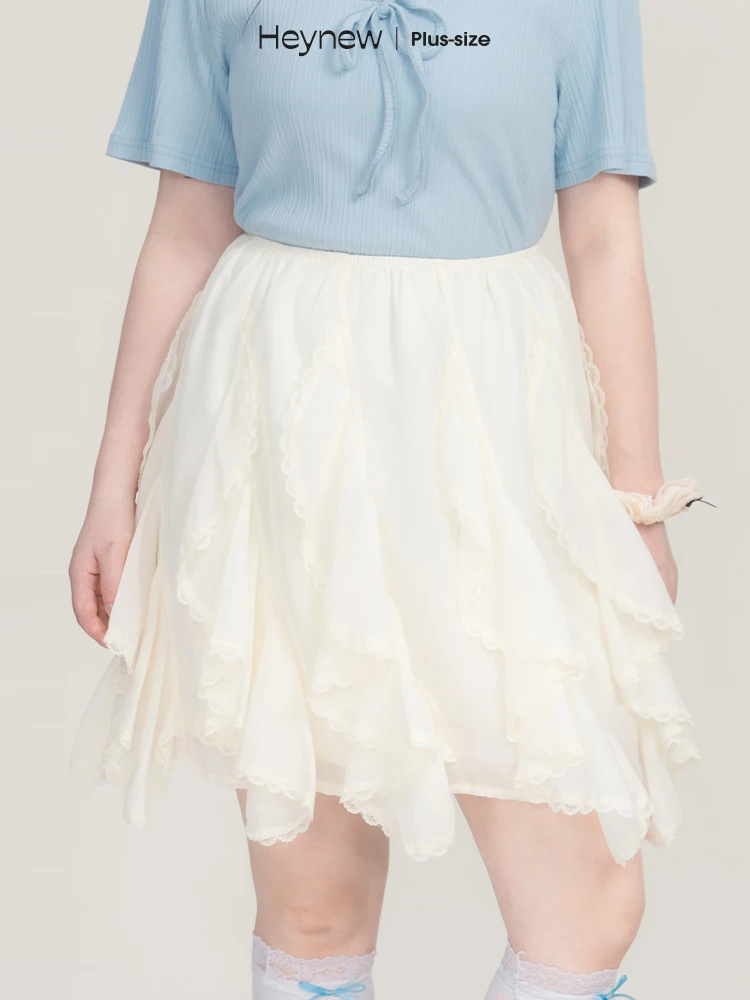 

Heynew женская юбка больших размеров с кружевной отделкой и высокой талией, утягивающая юбка Pure Desire Sle, летнее новое поступление, ort юбка