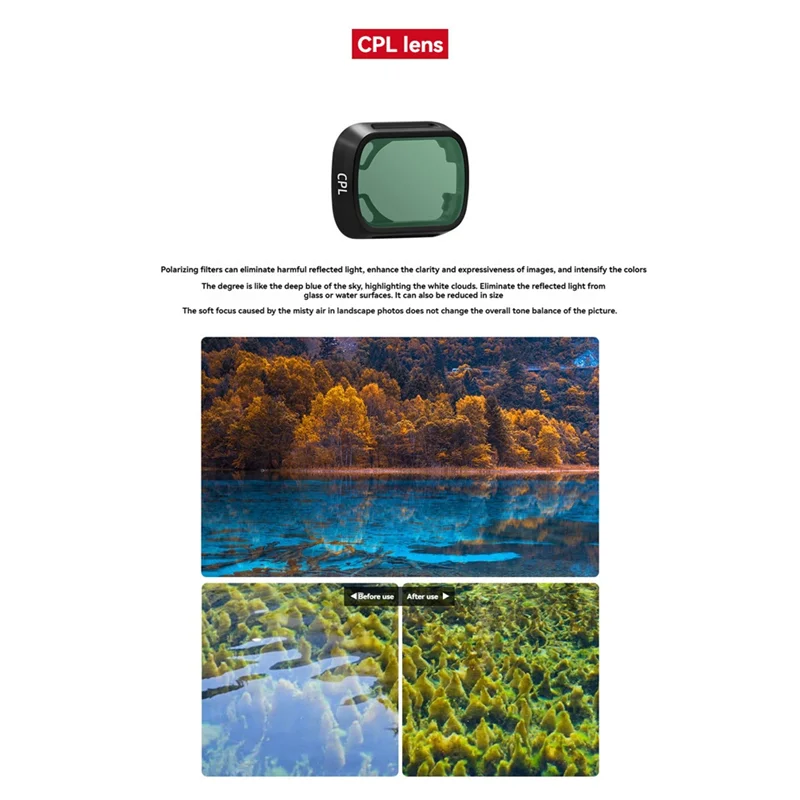 

B30C-Filter Set For DJI Mini 3 Pro UV CPL NDPL Filter Replacement Kit Camera Protection Lens Filter For DJI Mini 3 Pro