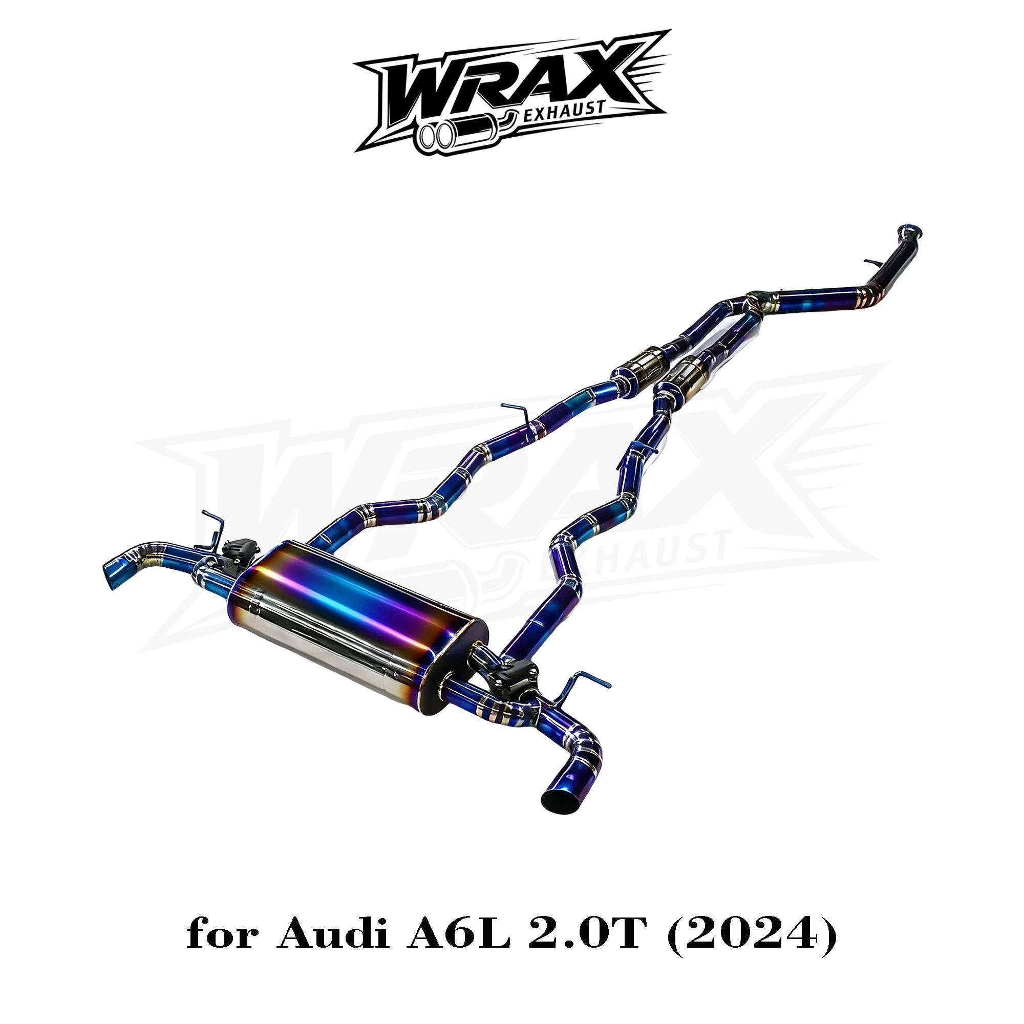 

Выхлопная система Ti Catback для Audi A6L 2.0T с регулируемыми клапанами, двойным выходом, спортивный звук, идеальная установка