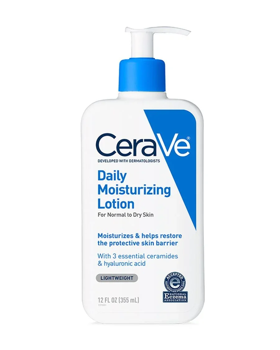 CeraVe Daily Moisturizing Lotion for Normal & Dry Skin, Lightweight Face and Body Moisturizer 12 FL OZ (355ml)