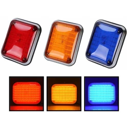 1 Set Emergency Ambulance Strobe Lights Police Warning Light 12V 24V LED Stroboscope Traffic Flashing Light Red Blue White Amber