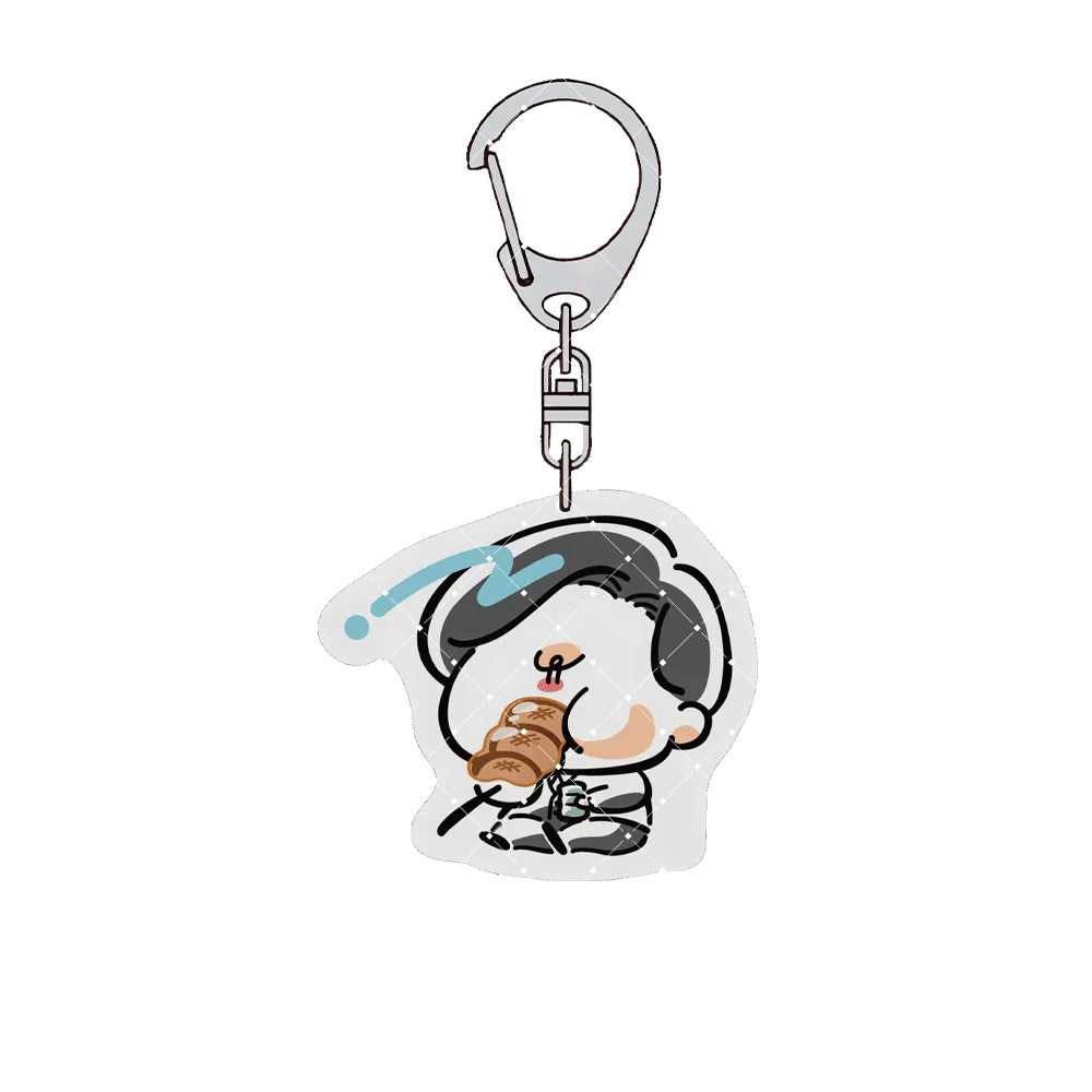 Anime Game Three Kingdoms 6cm Acrylic Keychain Character Figure Bag Pendant Decor Collection Gift For Fans