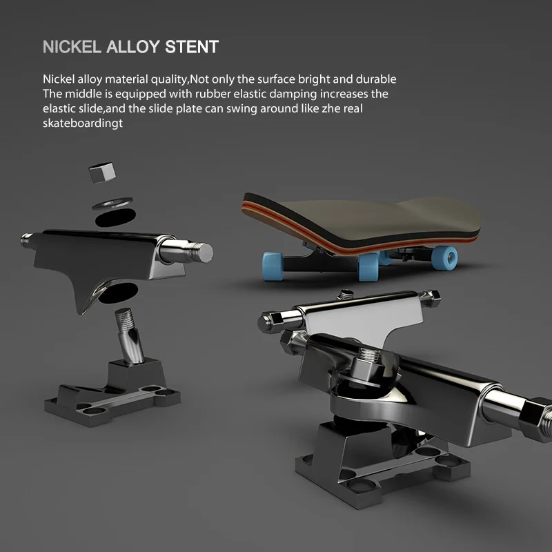 Skateboard à doigts pour enfants, 5 plis, bois d'érable, entraînement de la déxtérité, pont technologique de Sport du bout des doigts pour bureau, soulagement du Stress, jouet de compétence, cadeau