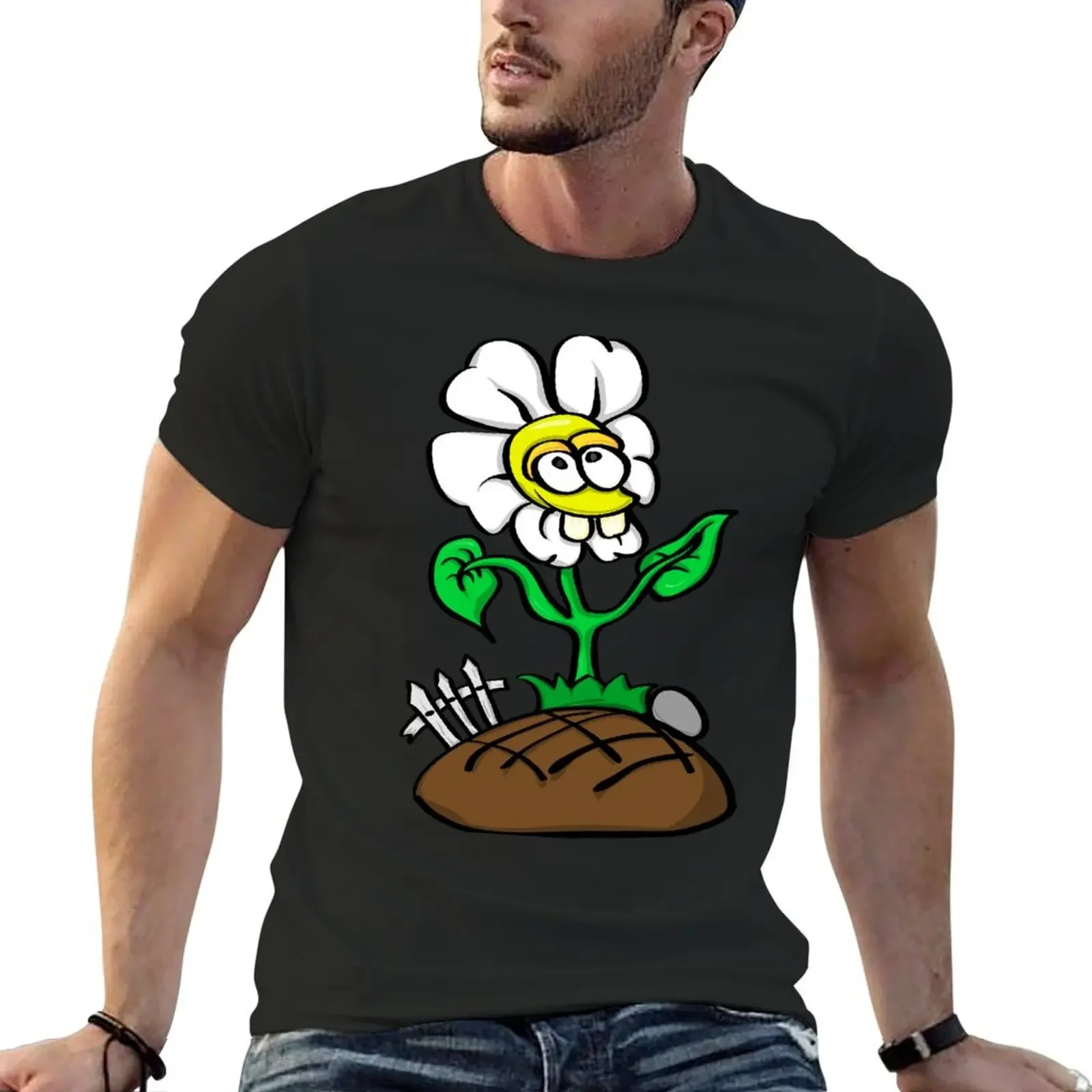 

Cartoon Daisy T-Shirt rapper graphic tees anime clothes plain vintage mens t shirts top quality