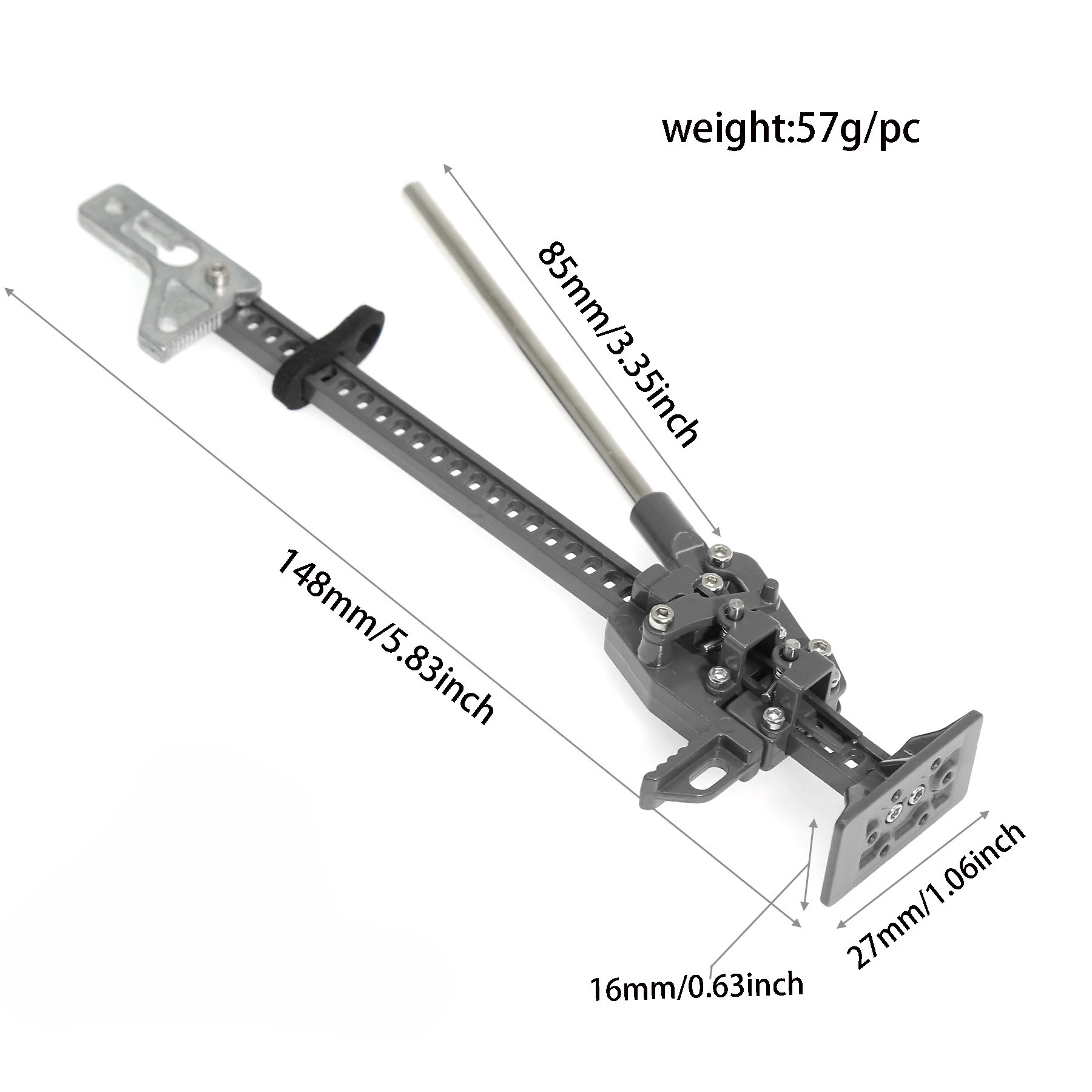 RC-Simulationsmodell Kletterauto, verstellbar, Hebebibliothek, Affen-Kletterstange 1/10 Wagenheber Z-S1774 W214