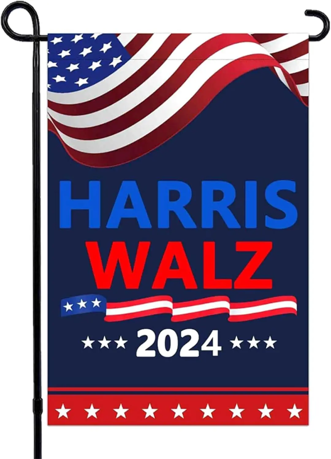 Harris Walz Garden Flag for 2024 President Kamala Harris Waltz Yard Sign Double Sided 12x18 Inch Harris Walz 2024 Flag Home Deco