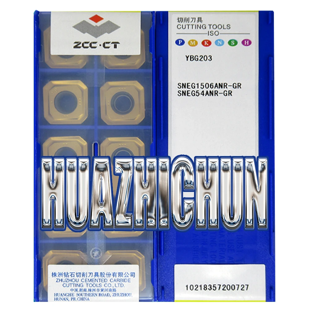 

HUAZHICHUN YBD152 YBC302 YBM253 YBG203/205 SNEG1506ANR-GR Milling Cutter Inserts CNC Cutting Tools