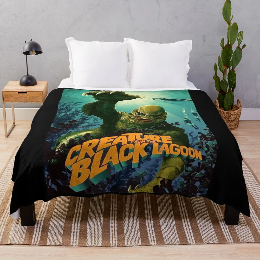 

My Favorite People Creature from the Black Lagoon Throw Blanket Plaid valentine gift ideas