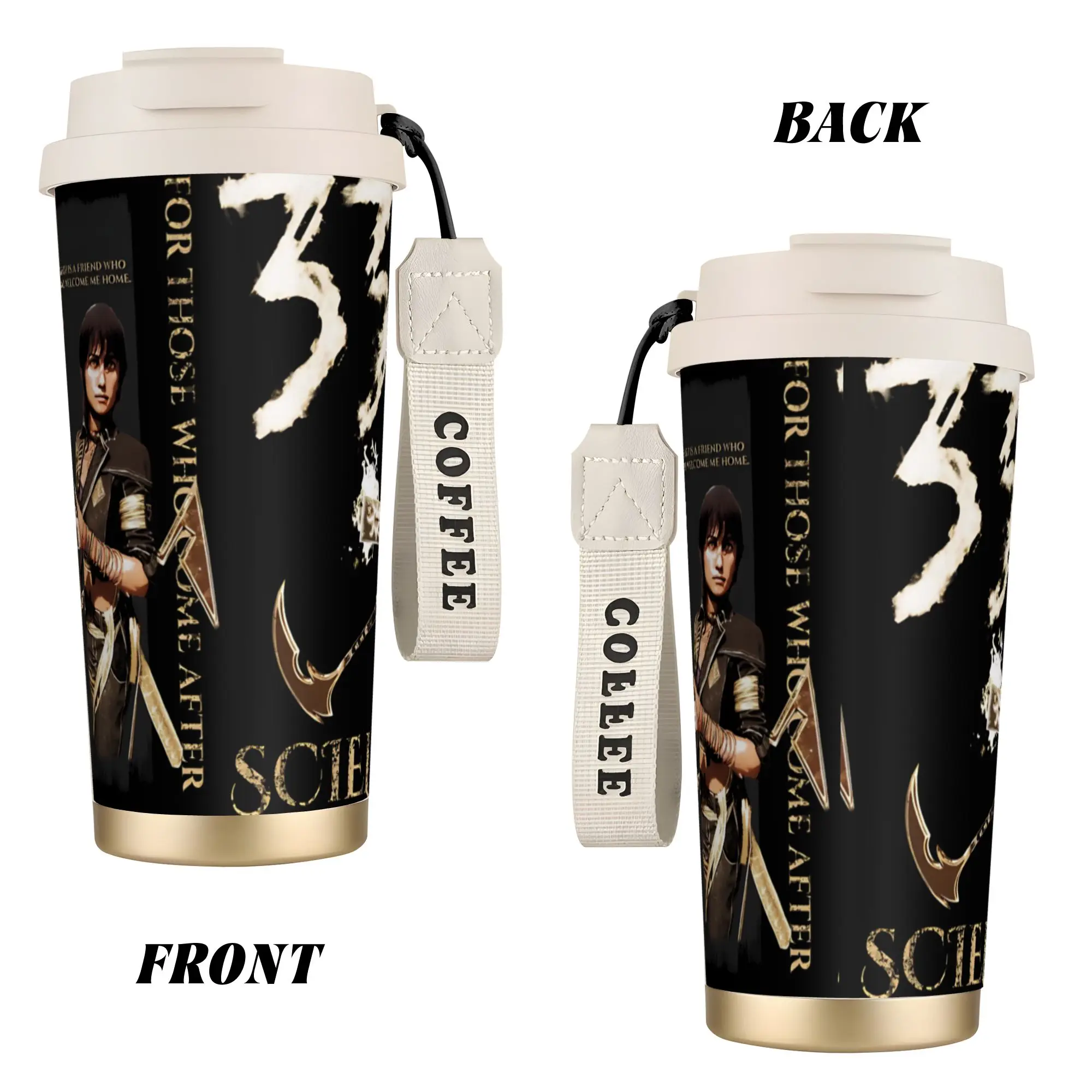 Sciel Expedition 33 Clair Obscur RPG Coffee Mug  Cold and Hot Stainless Steel Tumbler Insulated Water Bottle  Travel Car Mugs