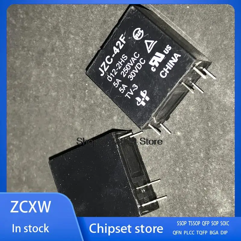 5 Stks/partij ZC-42F 012-2hs JZC-42F-012-2HS JZC-42F Hf42f 5a 250vac 6pin