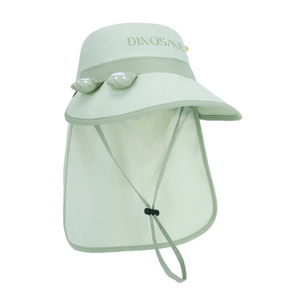 

Fashion Big Brim Children's Sun Hat Sun Protection Foldable Children Beach Cap Neck Cover Thin Summer Sunshade Hat Summer