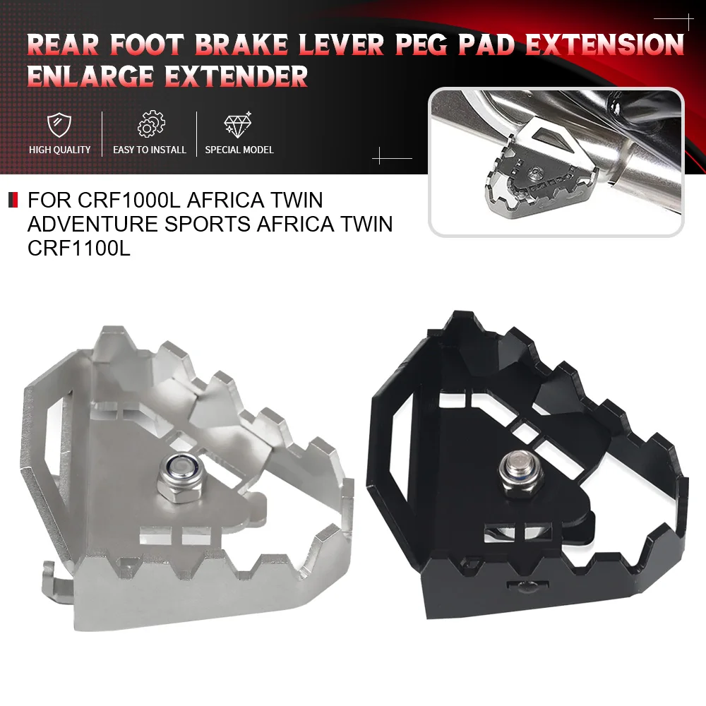 

For Honda CRF1000L Africa Twin Adventure Sports AFRICA TWIN CRF1100L Rear Foot Brake Lever Peg Pad Extension Enlarge Extender