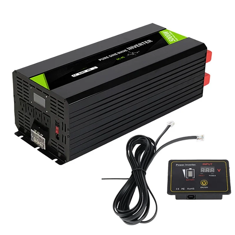 5000W DC 12V to AC 220V Peak power 10000W Dc To Ac Pure Sine Wave Power solar car inverter