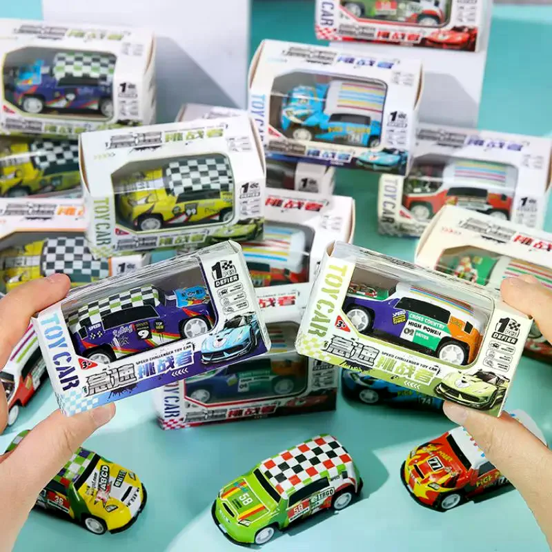 Alloy Diecast Car Mini Cars Model Set Toys For Boys Sliding Inertia Pull Back Alloy Racing Car Collectibles Birthday Gift 5PCS