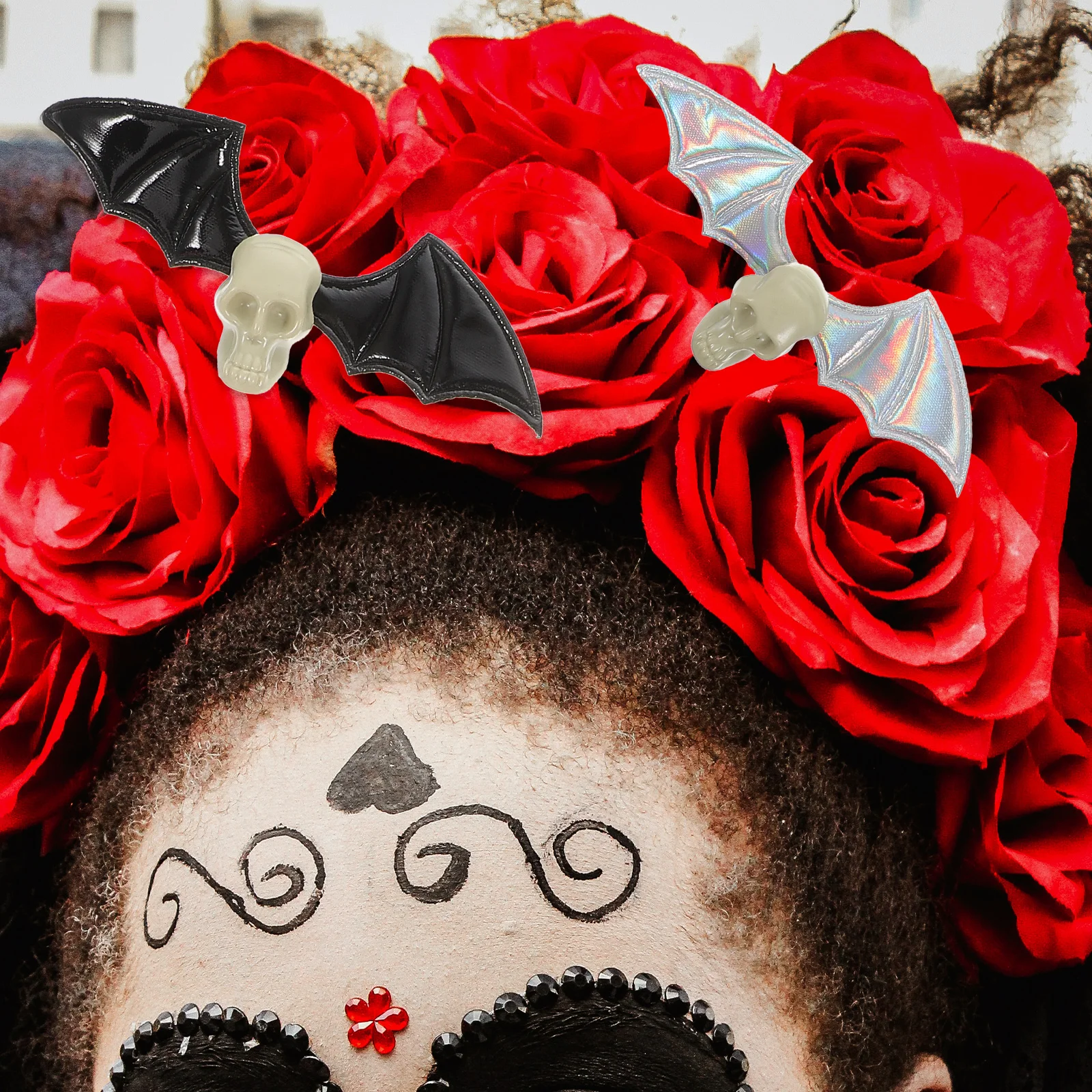 

1Set DIY Bat Wing Craft Halloween Bat Wings Hair Shoe Hat Accessories Small Skull Decor Party Supply Halloween Craft Wings