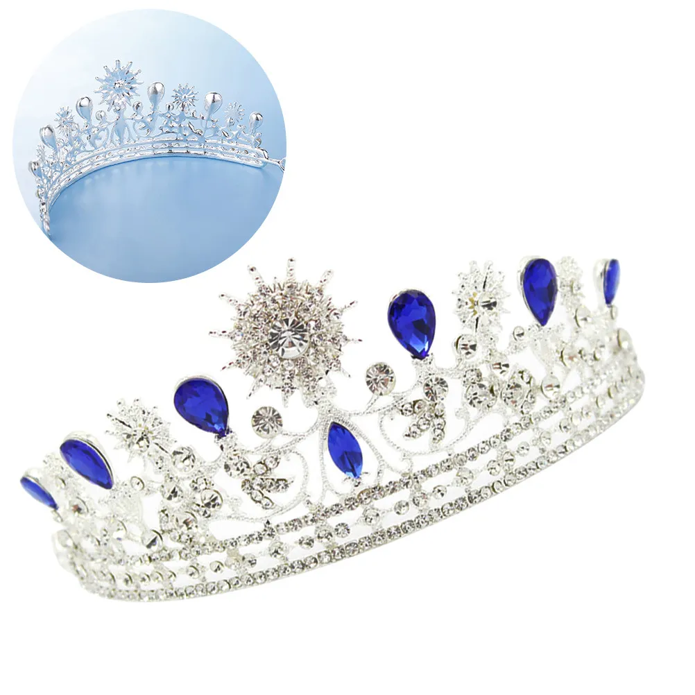 

1 шт. Элегантная свадебная корона из сплава с камнями для невесты, аксессуар для волос на выпускной, новая корона для невесты, свадебное украшение для волос