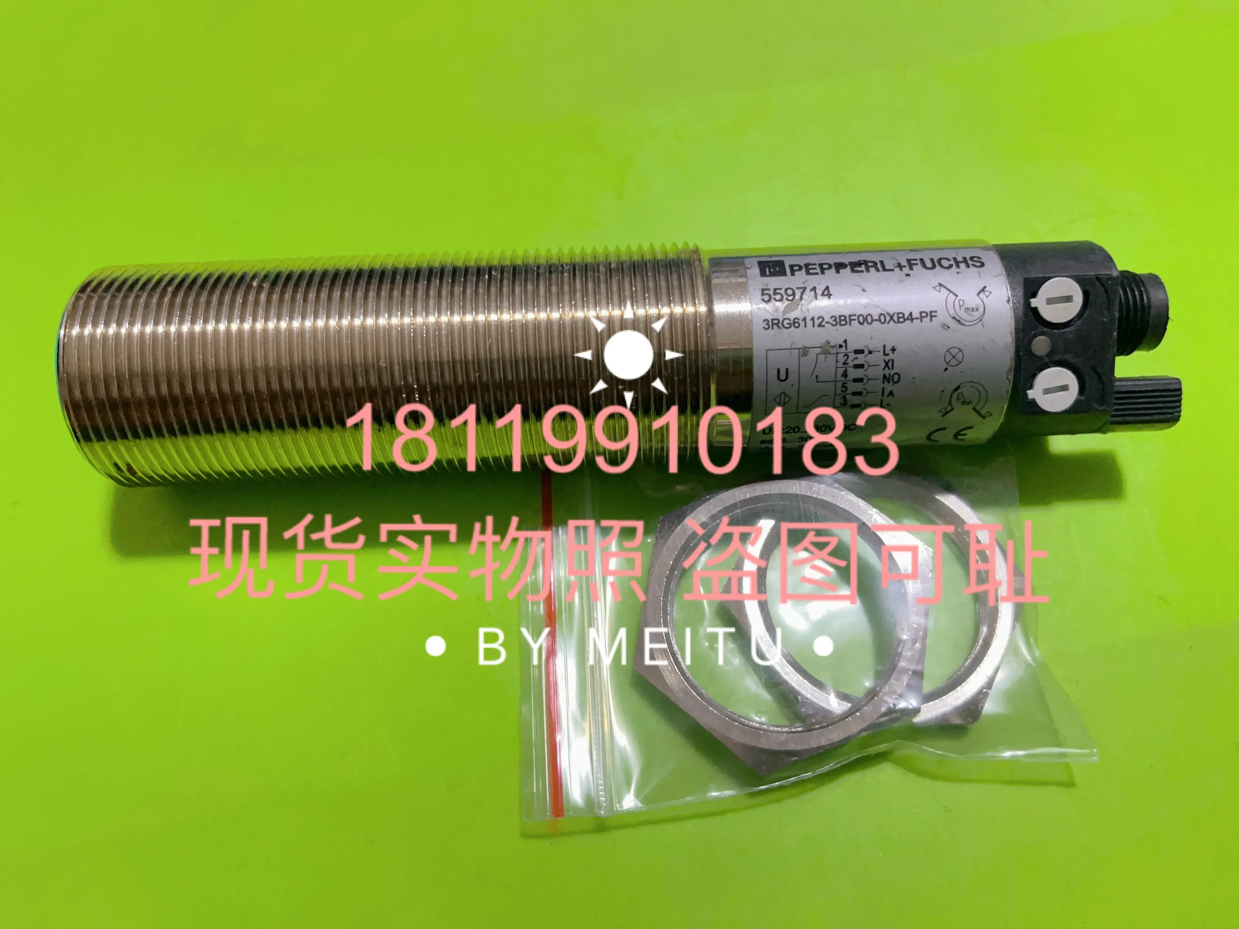 2026 Physical Photo Of Beijiafu P+F Ultrasonic Sensor 3RG6112-3BF00-0XB4-PF 559714