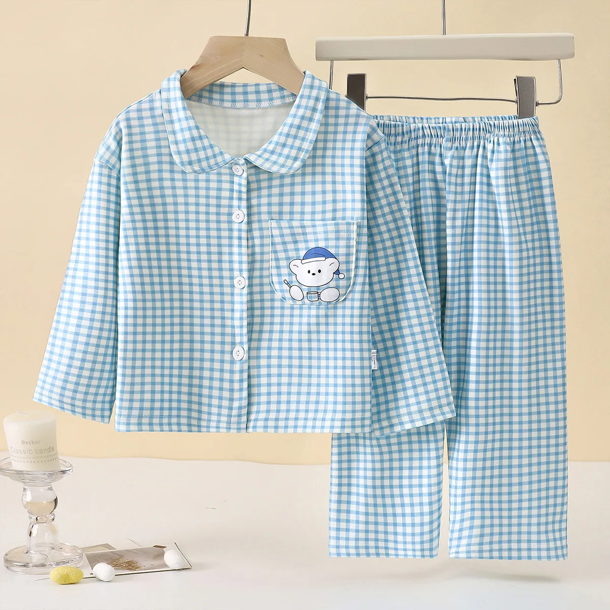Kids Pajamas Suits Cute Animal Long Sleeve Night Wear Girls Boys Gift Homewear