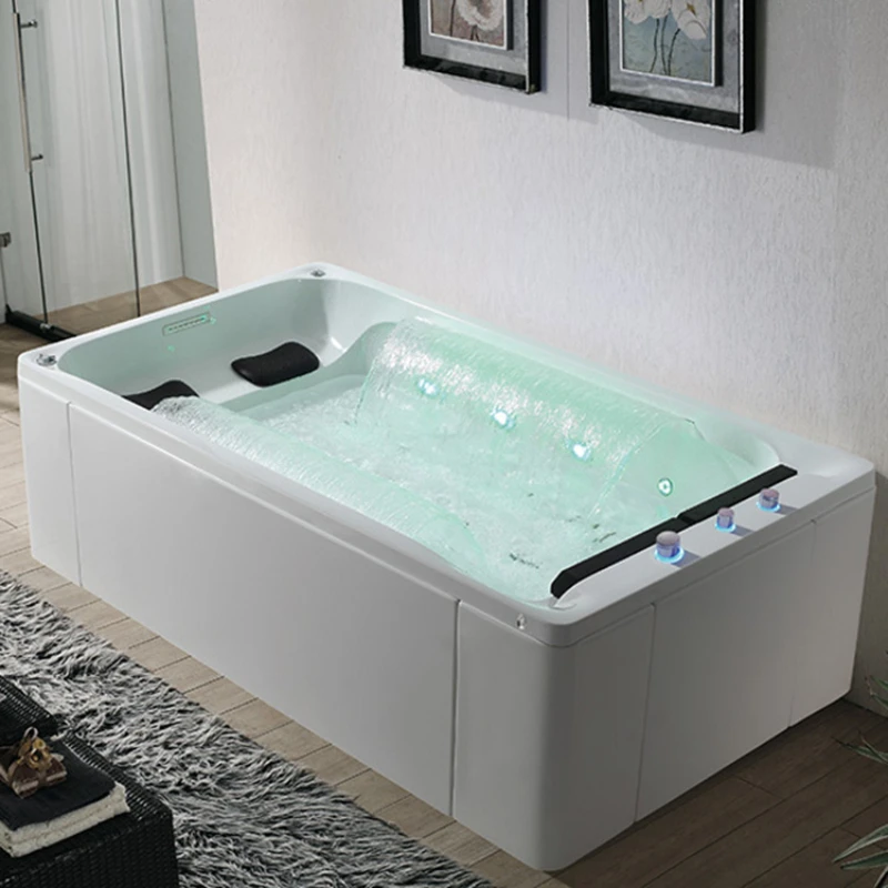 Touch Screen Circulatory Massage Hot Tub Whirlpool Waterfall Bathtub