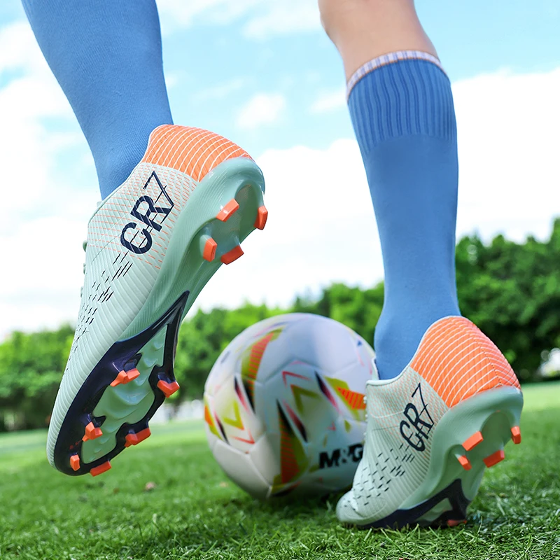 

Мужские противоскользящие износостойкие футбольные бутсы 2025, повседневные футбольные бутсы с низким вырезом TF/FG, быстрые спортивные кроссовки для подростков