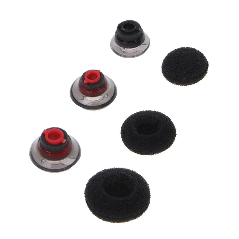 Almohadillas de silicona suave para auriculares, auriculares transparentes, puntas, accesorios de espuma negra para auriculares Plantronics Voyager 5200