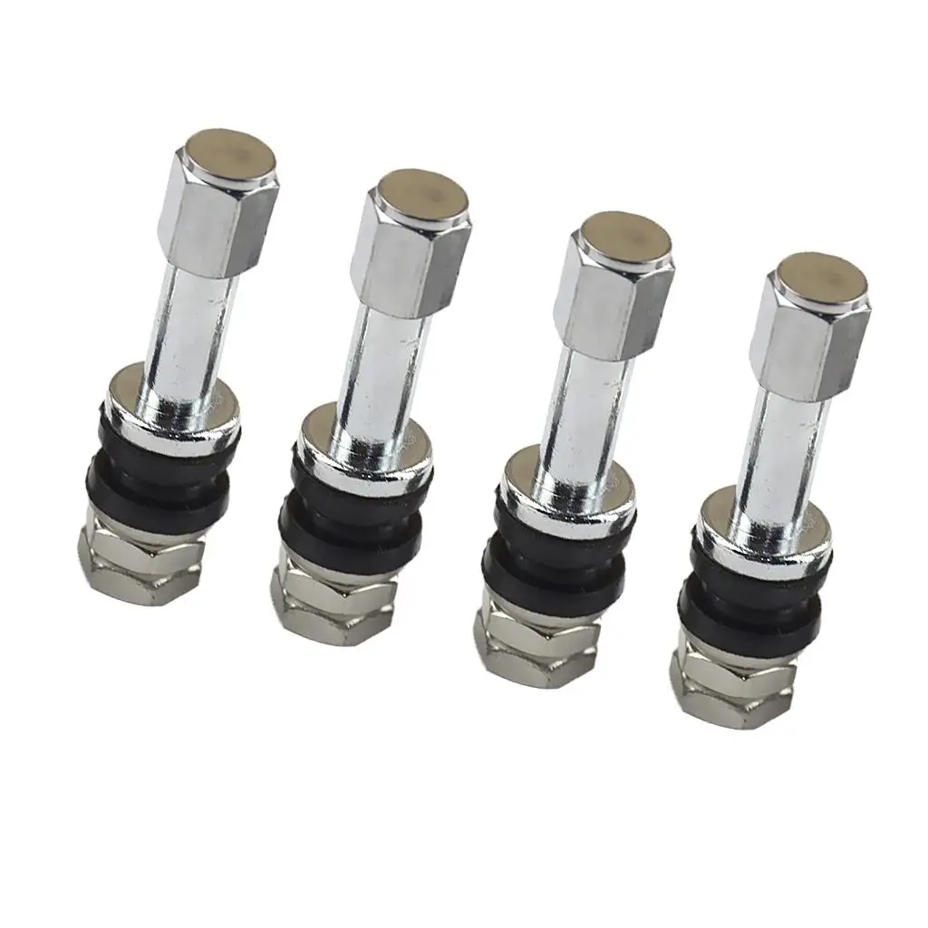 

TR48E Brass Tyre Valve Stem Heavy Duty Tubeless Tire Valve Kit Universal Replacement for Car Trailer Motorcycle