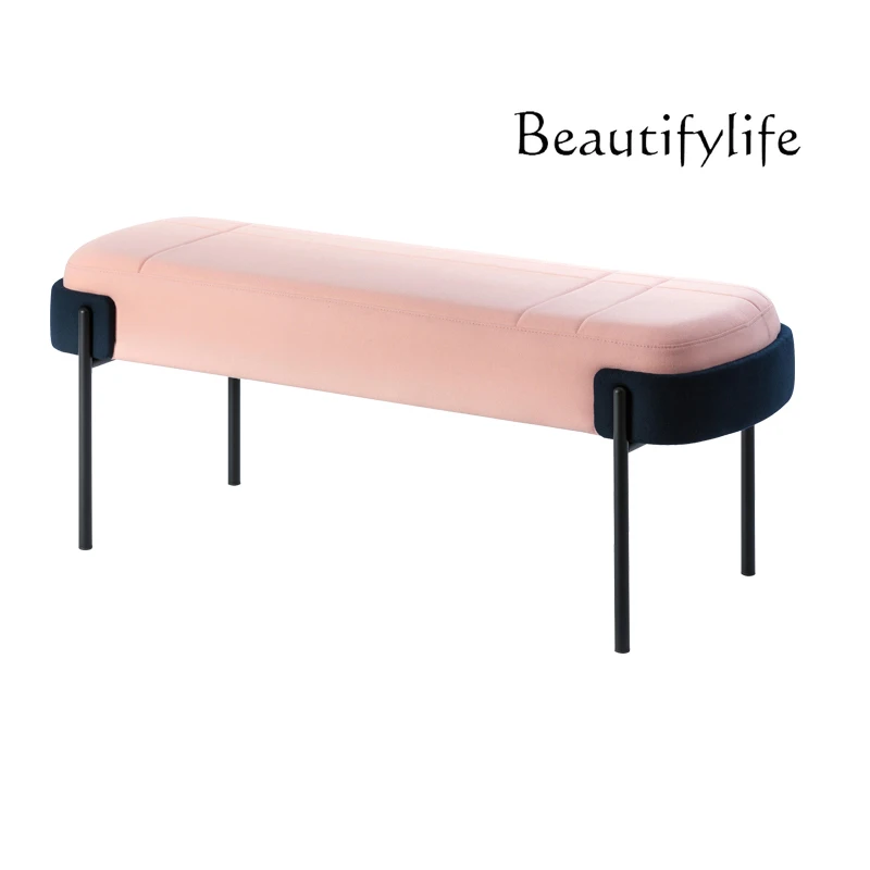 

Living room small sofa cloakroom entrance entrance shoe changing stool, color can be customized and removable and washed