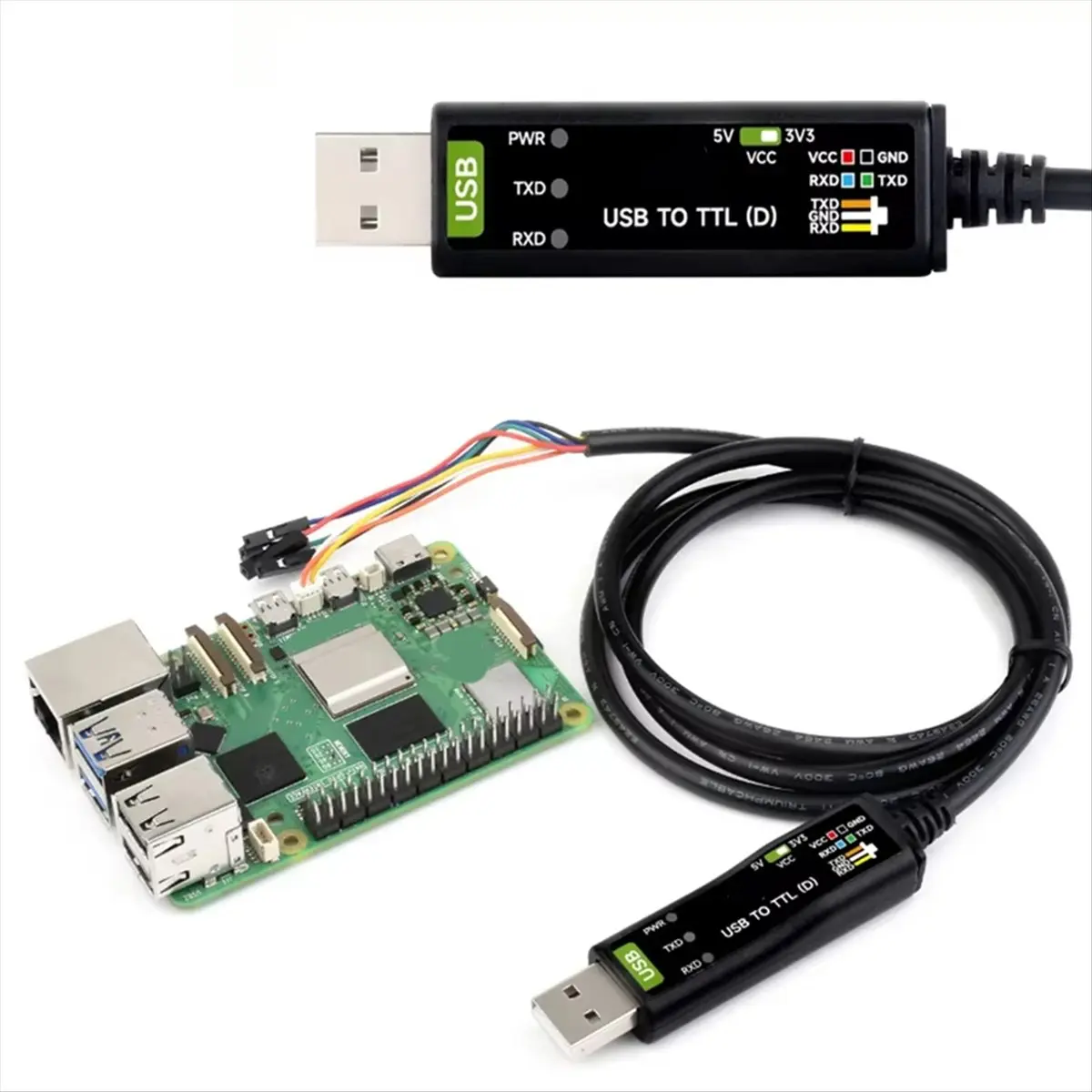 A99X Industrial Grade USB to TTL Serial Cable 4PIN Loose Head Interface FT232RNL Protection Circuit
