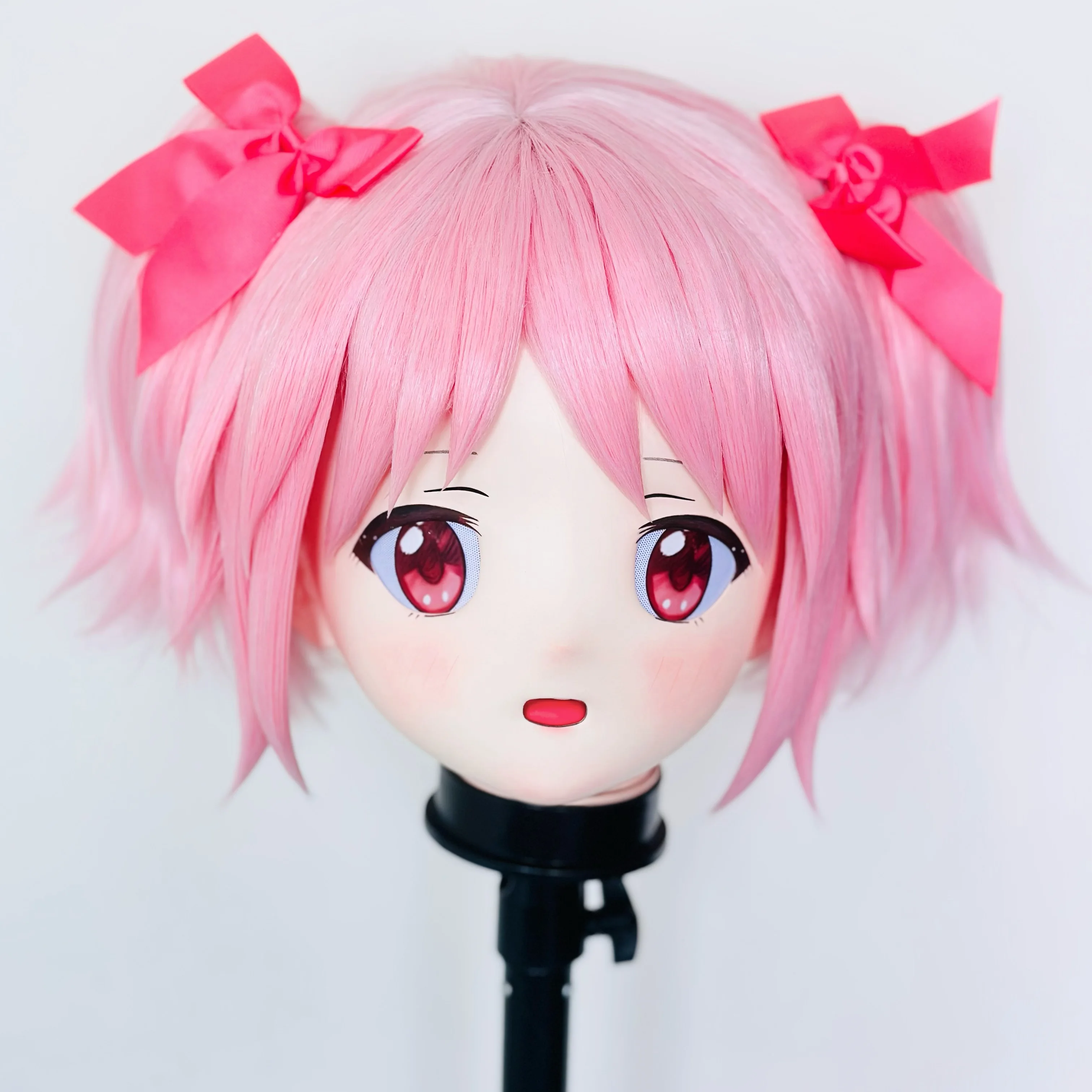 

(STK035) Customize Handmade Full Head Lockable Crossdress Male to Female Japanese Cartoon Anime Game Character Kigurumi Mask