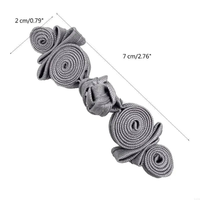 L5YA Gourd Chinese Cheongsam Button Handmade Knot Fastener Closures for Sewing