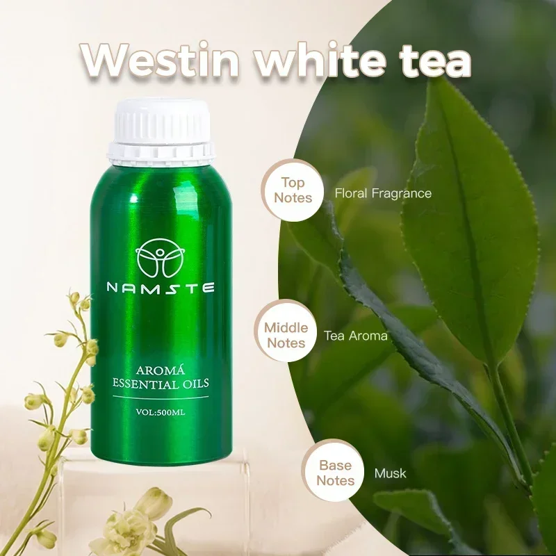NAMASTE 500ml luxe Essentiële Oliën Puur Natuurlijk voor Diffuser luchtbevochtiger Aromatherapie Jasmijn Orchidee Aroma Olie parfum spray