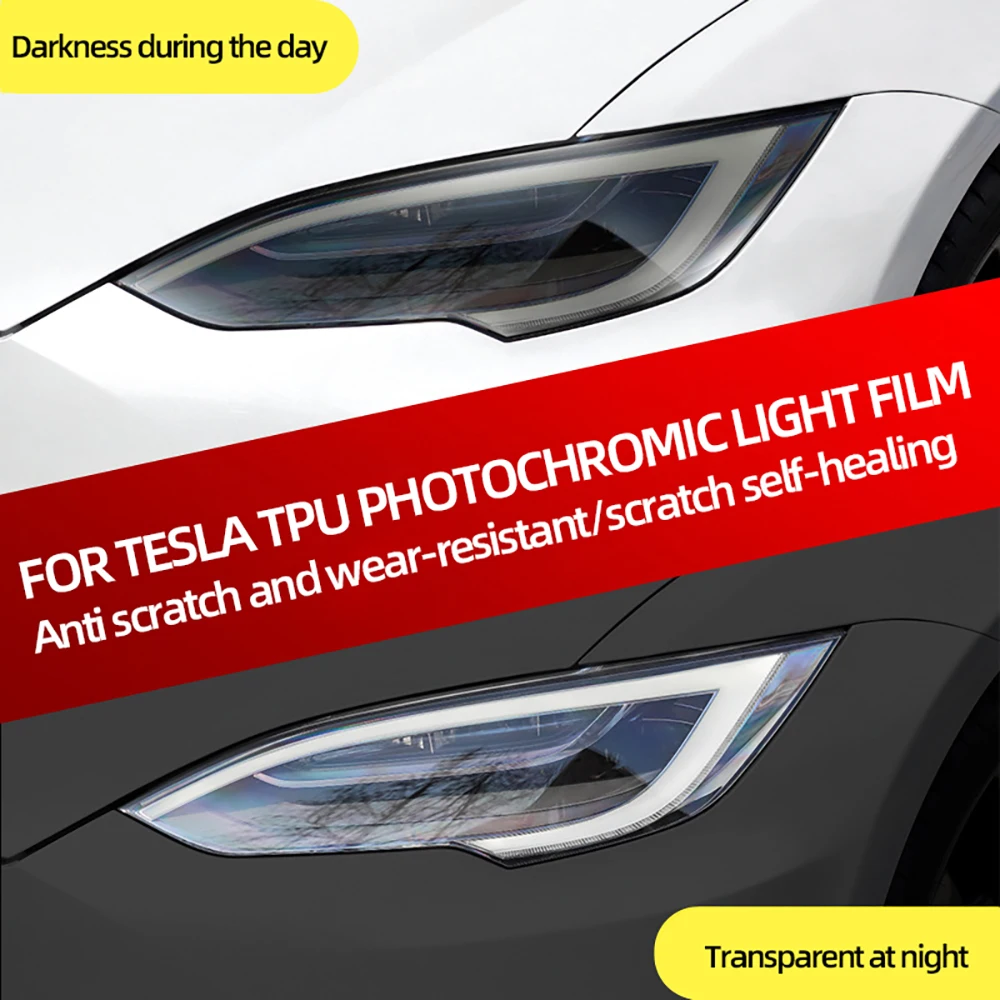 

Для Tesla TPU свет управления фары тень пленка модель 3/X/S/Y автомобиль лампа пленка задний фонарь пленка обесцвечивание тюнинг аксессуары