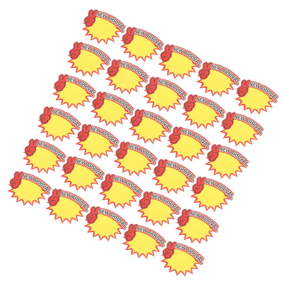 

200Pcs Price Tags Bright Store Blank Sale Labels for Supermarket Advertising and Commerce Display