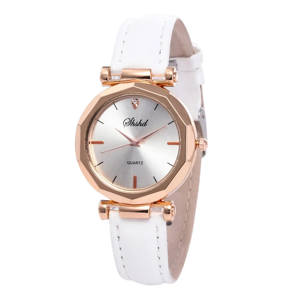 

Fashion Women Watch Classic Leather Strap Round Dial Simple Quartz Wristwatch Daily Causal Date Clothing Matching Watch