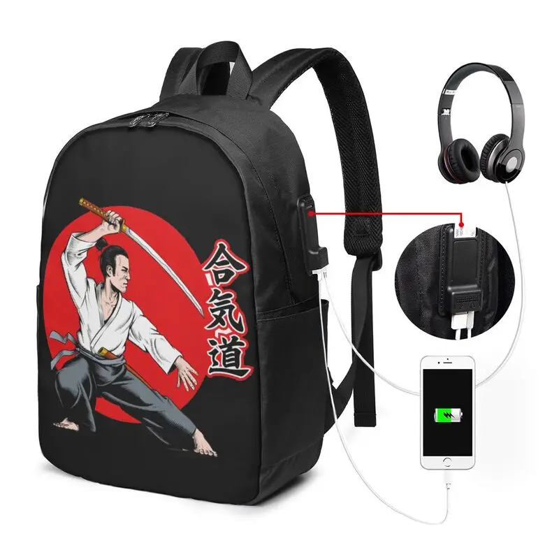 Judo Karate Aikido Backpack School Suitable for student holiday and travel backpack laptop USB Backpack