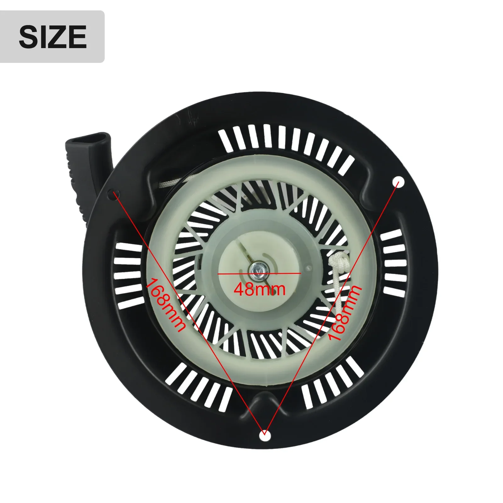 Arrancador de retroceso para jardín, piezas de arranque para cortacésped Hyundai HYM 43P/HYM51SP, Kit para cortacésped Hyundai HYM 43P/HYM51SP