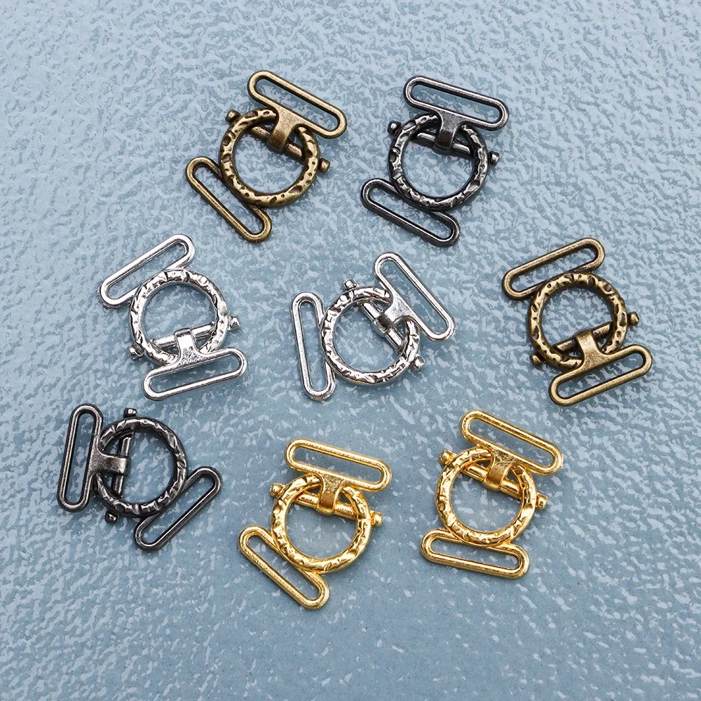 10pcs 8mm Stuffed Toys 4 Colors Doll Bags Accessories Diy Dolls Buckles Belt Buttons Tri-glide Buckle