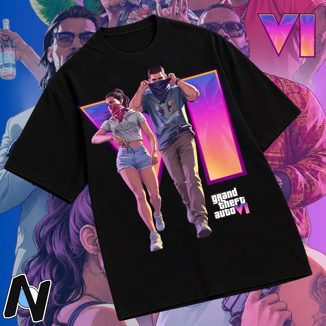 Poster Men Fashion - Grand Theft Auto VI Character Graphic