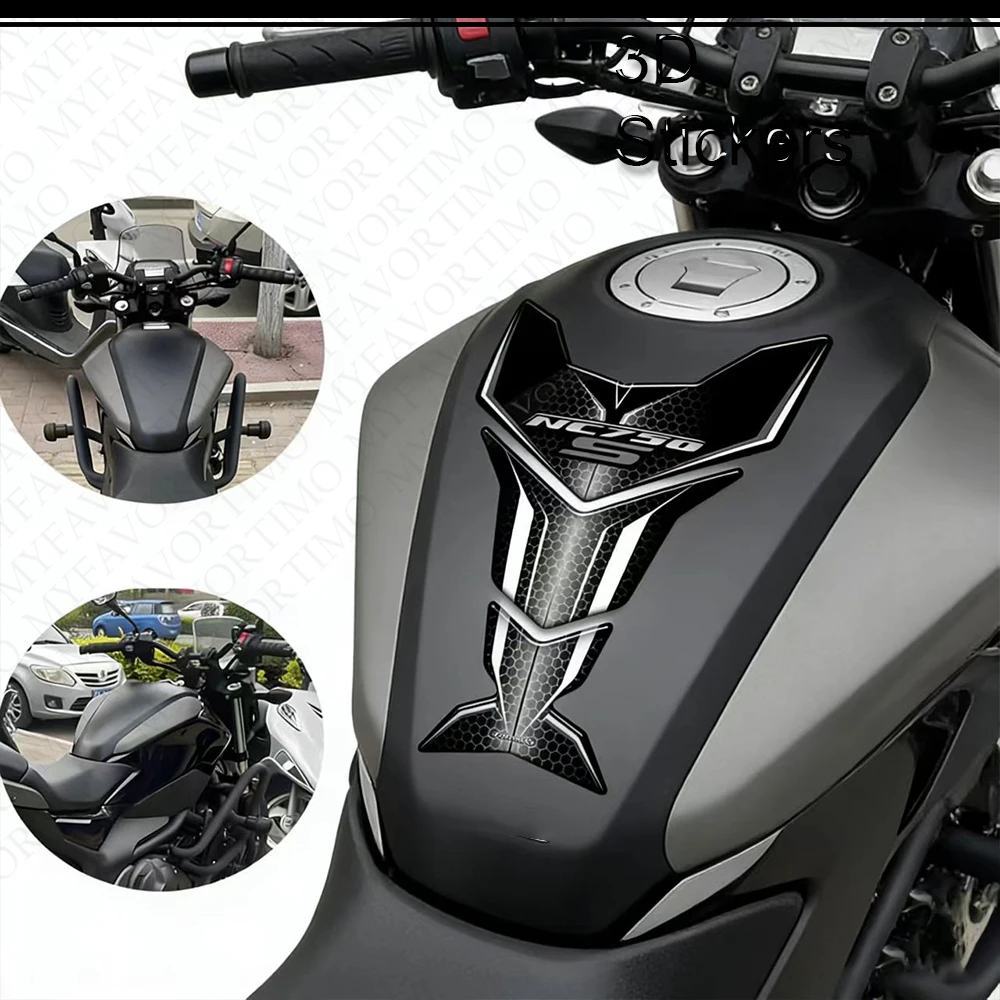 

Защитные 3D-наклейки (декали) для мотоцикла NC750S: накладки на бак, ручки, элементы защиты от топлива и масла, накладки на колени, обтекатели, крылья