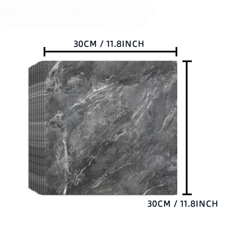 15/30pcs Wall Sticker Kitchen Ceramic Tile Decoration Bedroom Marble Wallpapers Home Decor Anti-fouling Waterproof moistureproof