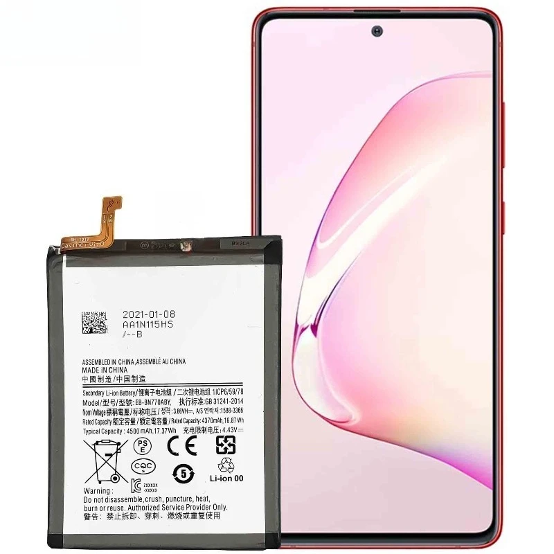 Brand New Mobile Phone Battery EB-BN770ABY 4500mAh High Quality Replacement  Battery For Samsung Galaxy Note10 Lite Note 10 Lite