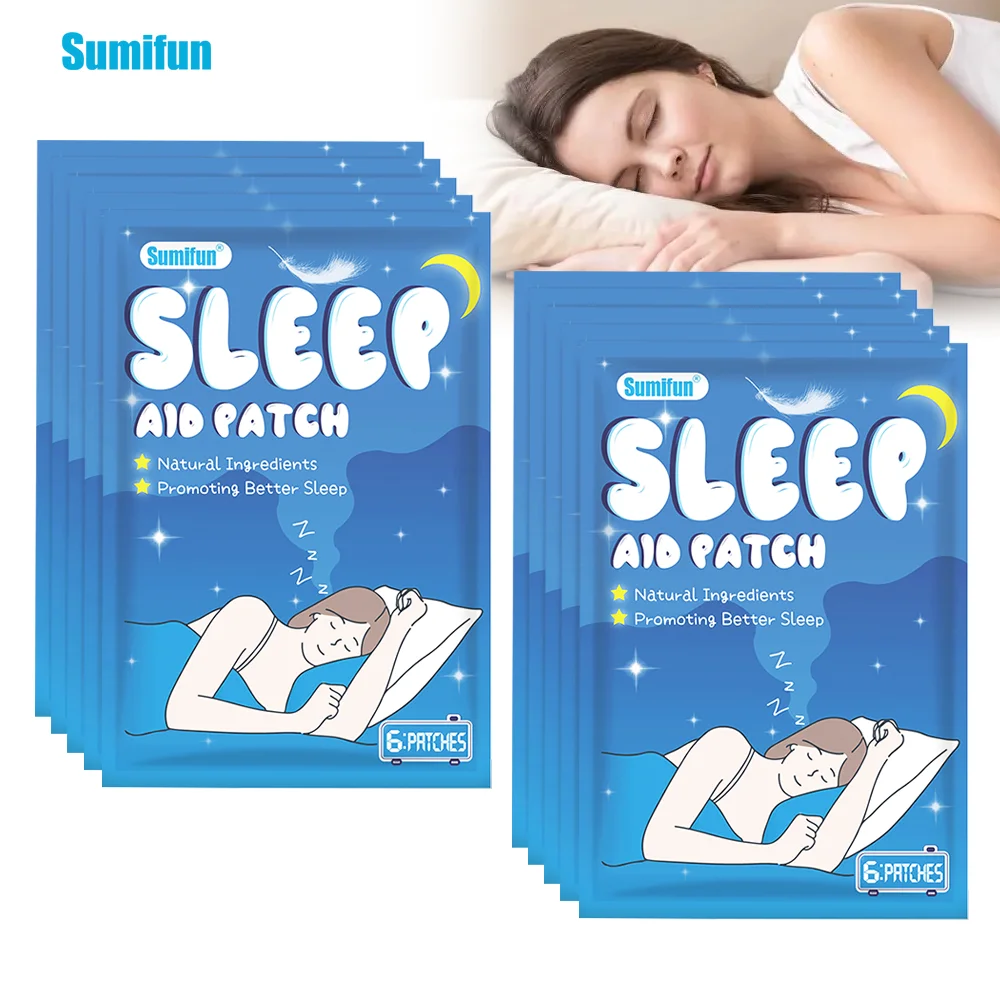 

30/60Pcs Sleep Aid Patch Improve Sleep Quality Sticker Relieve Anxiety Stress Relax Brain Treat Insomnia Chinese Herbal Plaster