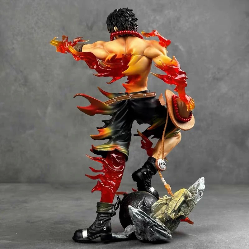 26cm One Piece Figure Ace Figures Portgas·D· Ace Action Statue Pvc Gk Model Collection Doll Customized Version Toy Birthday Gift