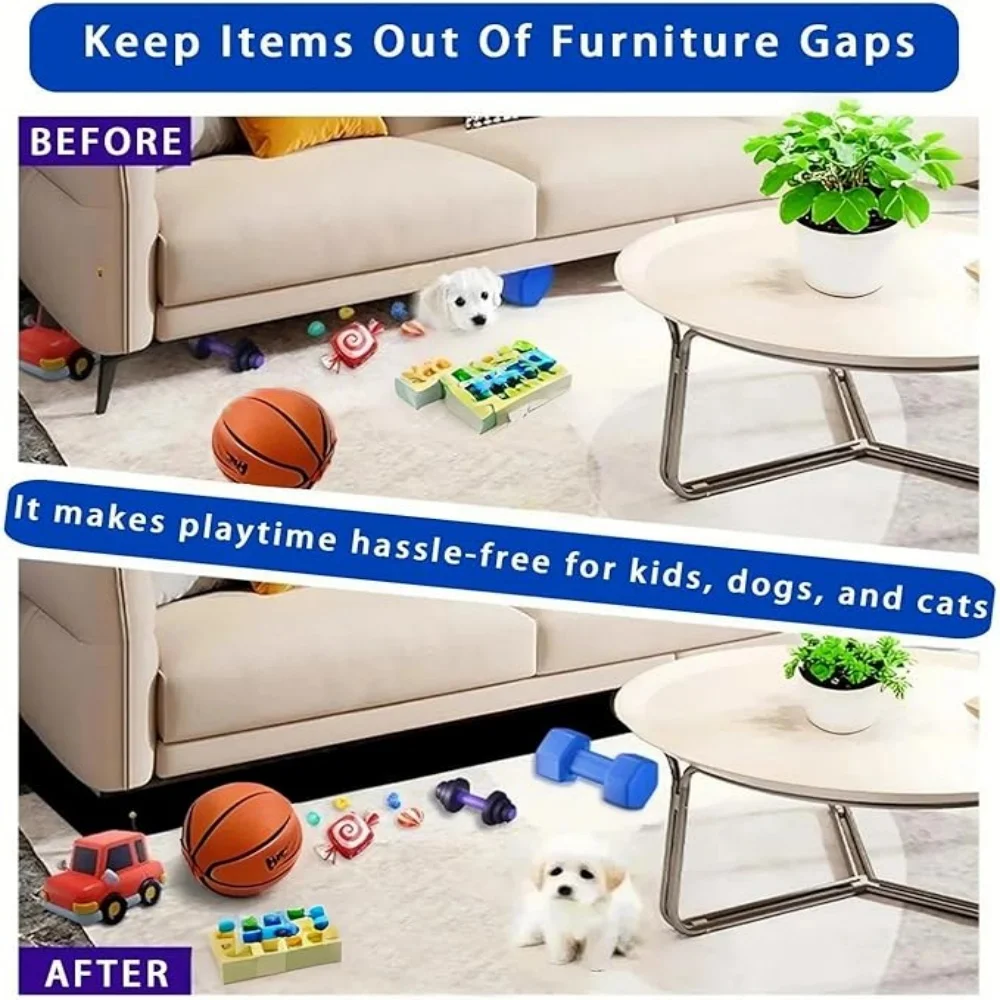 New 3-6M Sofa Bottom Panel Prevent Pets From Entering Toy Blocker Furniture Dust Gap Barrier Strip Nylon Adjustable Fixed Strap