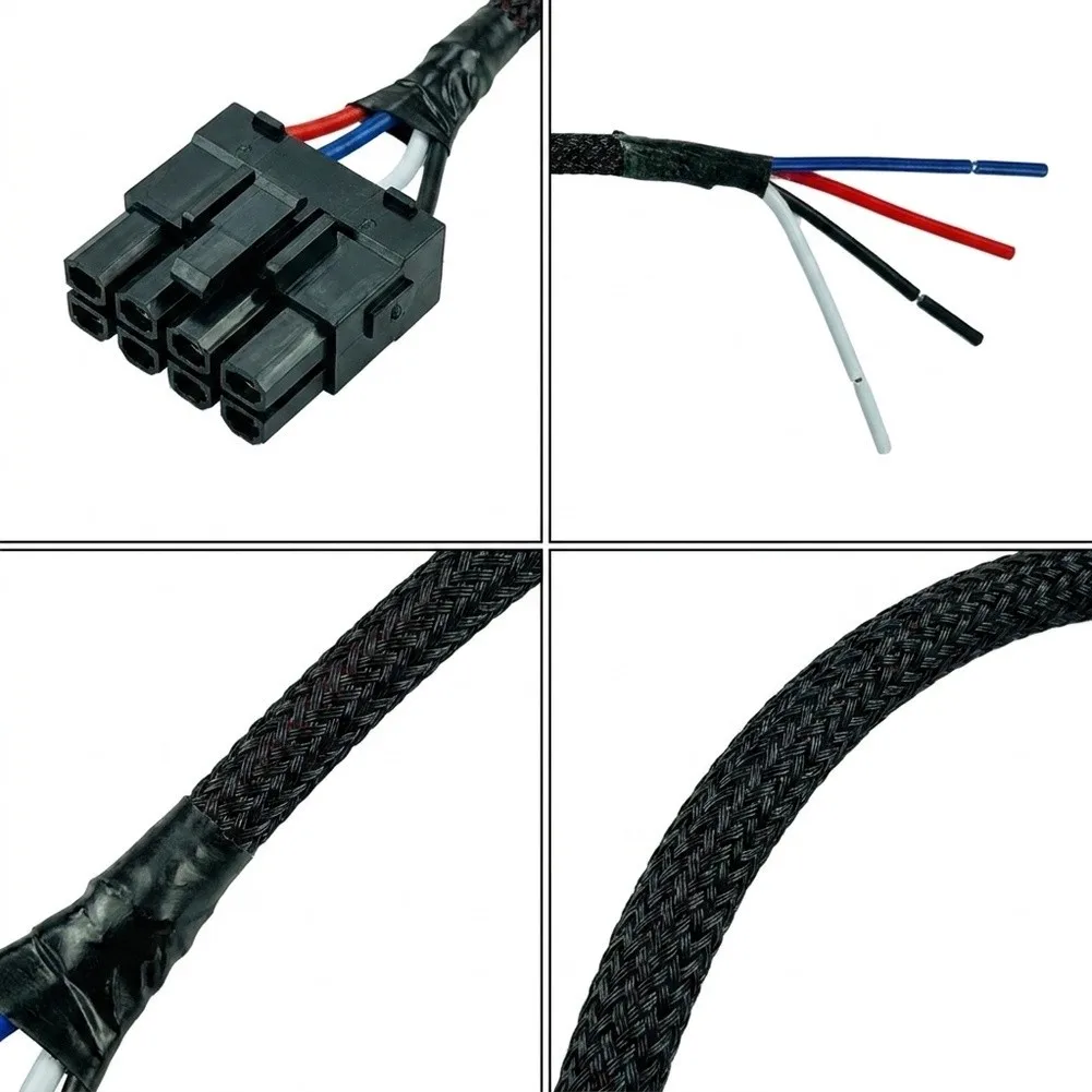 3-Pin Brake Interface Electric Brake Controller Harness Black Pigtail Harness For Brake Controller For Pickup Trucks Towing