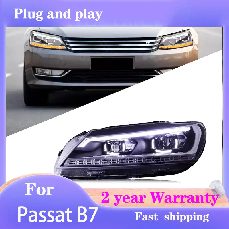 

Автомобильные аксессуары для VW Passat B7: Фары 2012-2016, версия EUR, с ДХО, ангельскими глазками и биксеноновым лучом