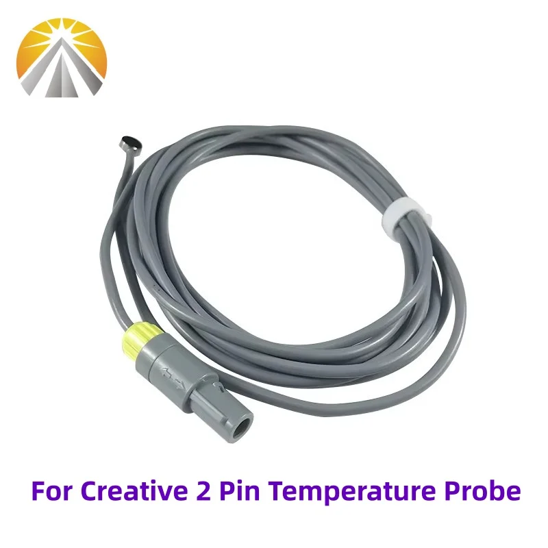 Reusable Medical Temp Probe Adult Durable 10K Skin Surface Temperature Sensor 2 Pin For Creative PC1000 UP6000 Patient Monitor