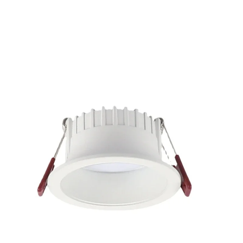 Redondo anti-reflexo led smd2835 recesso downlights 7w 10 tamanho do furo 7cm lâmpada de teto holofotes para iluminação interna