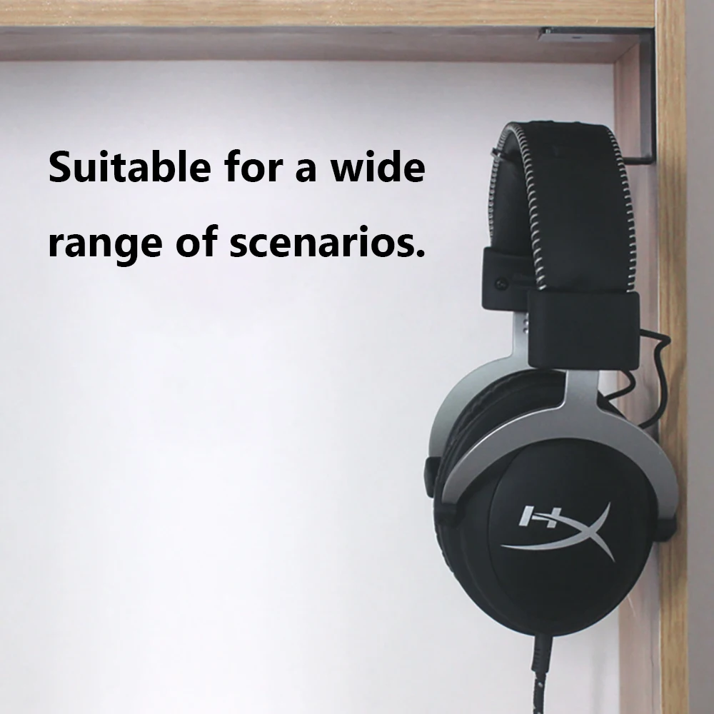 Support de casque universel en Aluminium, support de casque, sous le bureau, montage mural, crochet de support de casque, présentoir d'écouteurs