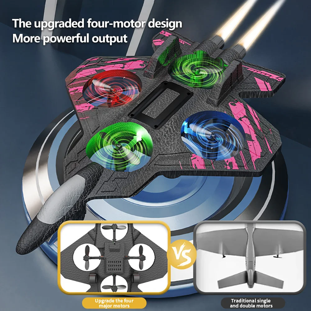 Giocattolo volante aliante Rc con aereo a getto leggero 2.4G EPP Stunt telecomando aereo da combattimento in schiuma giocattoli per ragazzi regali di compleanno per bambini